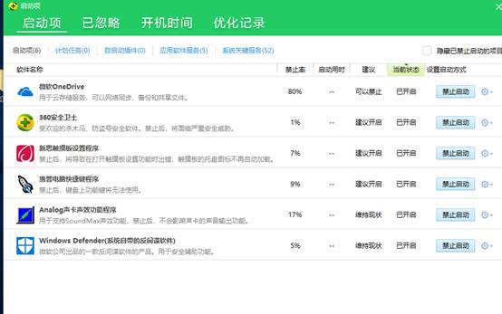 禁用開機(jī)啟動(dòng)項(xiàng)