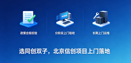 選同創(chuàng)雙子，北京信創(chuàng)項(xiàng)目上門(mén)落地